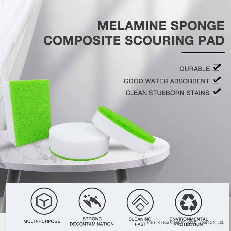 Topeco Scouring Pad Round Magic Eraser Sneaker Shoe Shine Sponge