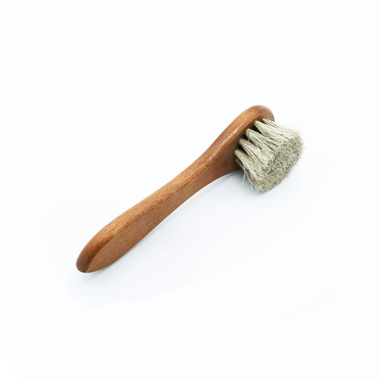 Long Wood Handle Horse Hair Shoe Polishing Brush